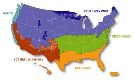 General classification climate maps United States.