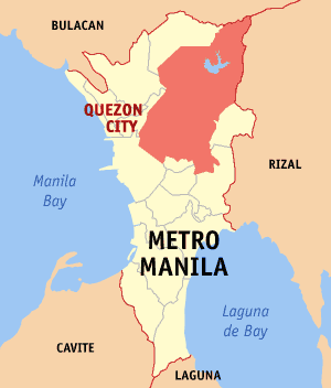 Capital region city map Philippines Luzon island.