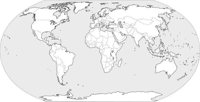 These printable blank world maps are free for non-commercial use