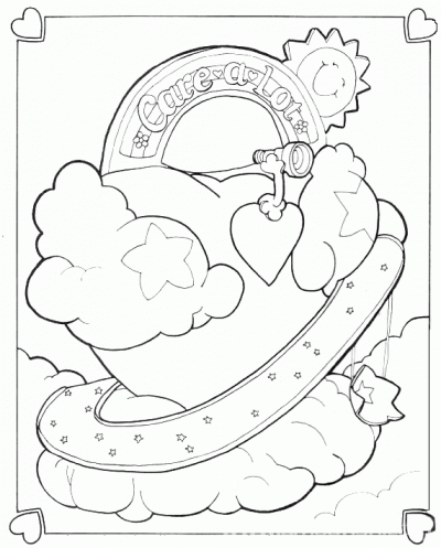 Big Heart Coloring Pages | PrintFree